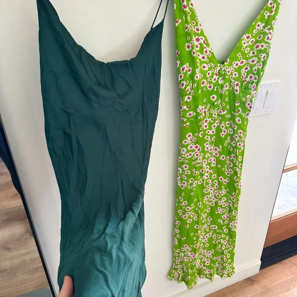 Emili Sun Dress in Le Bon Floral & Apple Green (Size Medium) - Picture 4 of 5